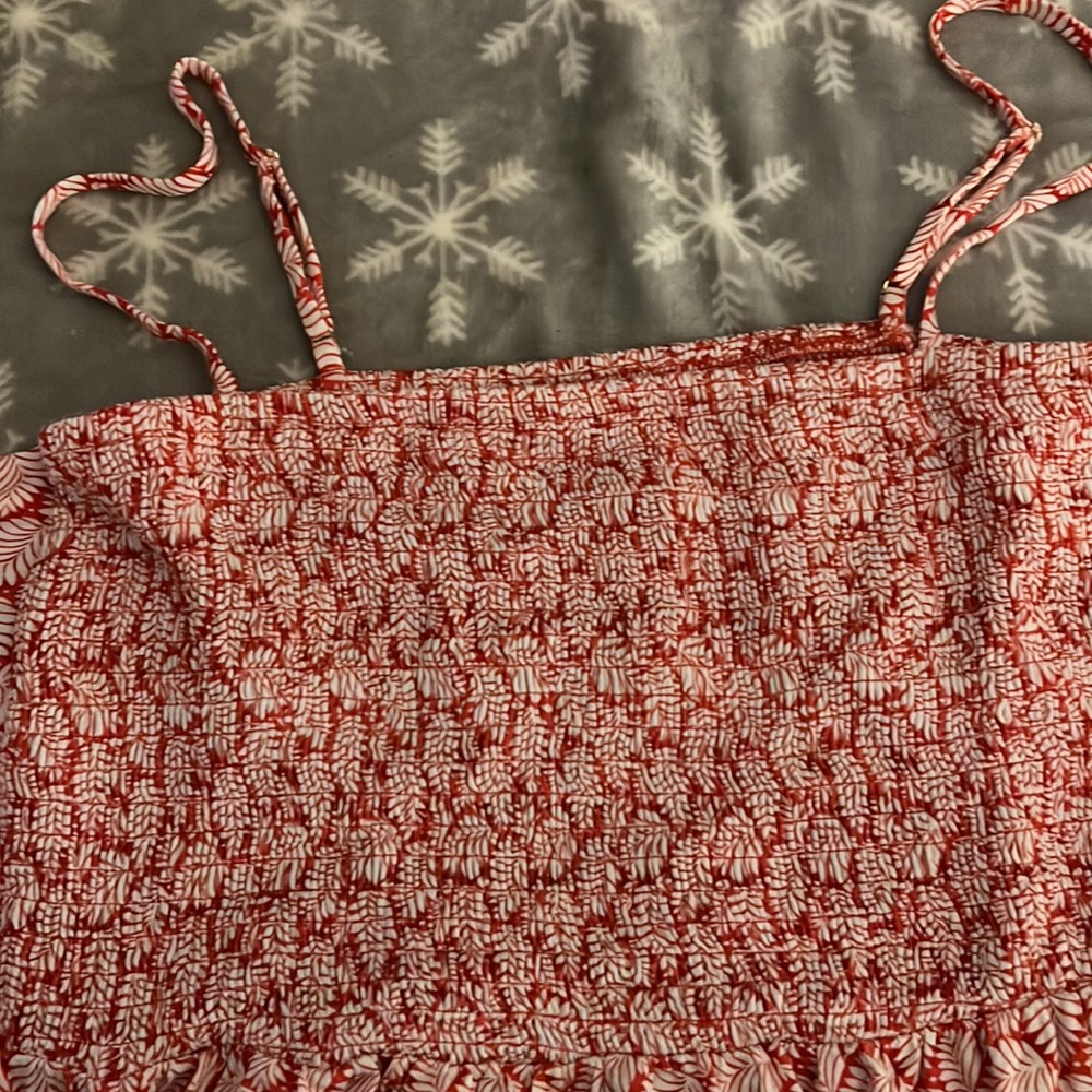 EUC loft tie back beach dress - Picture 2 of 5